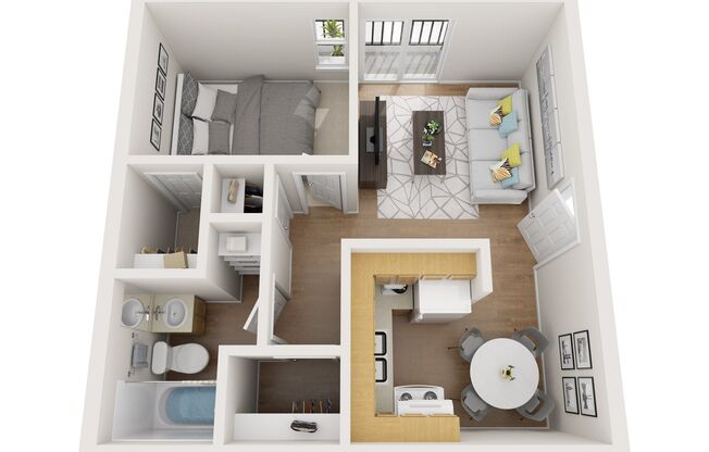 1 bed, 1 bath, 650 sqft, $1,230