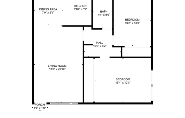 2 beds, 1 bath, 856 sqft, $2,135