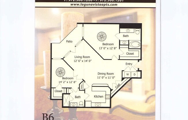 2 beds, 2 baths, 1,206 sqft, $1,989, Unit 228