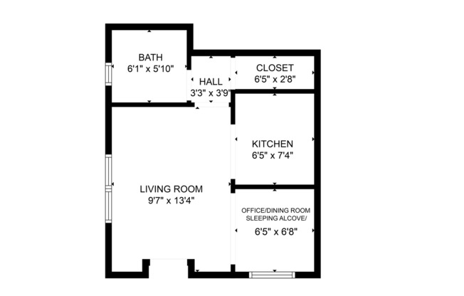 Studio, 1 bath, $2,300, Unit 1945 Broadway St. #1A