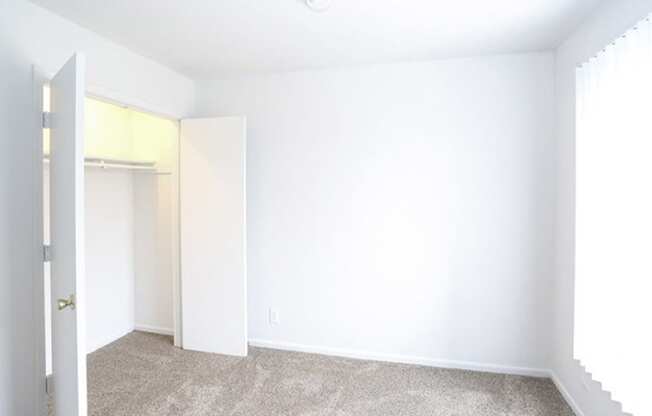 2nd bedroom closet 1510 square feet  at Canyon Creek Apartments, Kansas City, MO