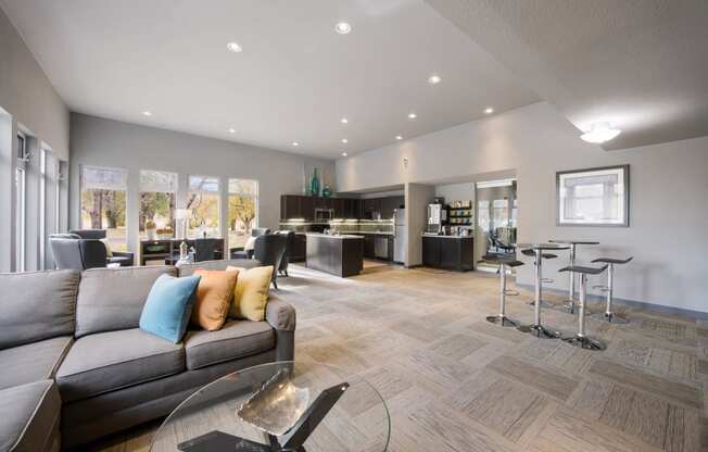 Spacious Clubhouse at Woodland Hills Apartments, Colorado Springs