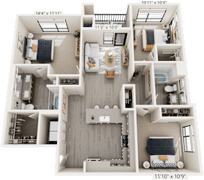 3 beds, 2 baths, 1,302 sqft, $3,800