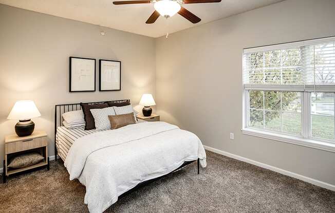 Bedroom at Autumn Grove Apartments, Omaha, NE, 68135