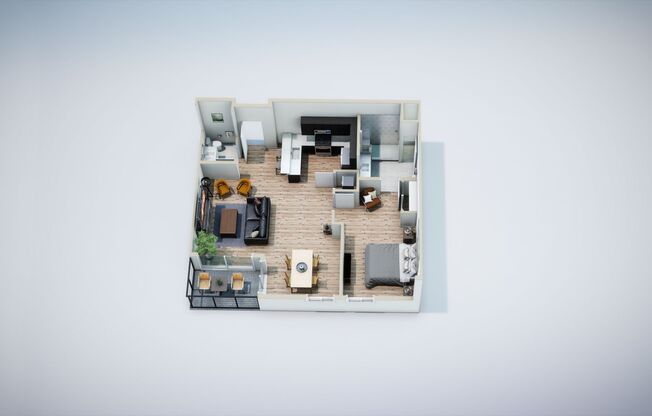 1 bed, 1.5 baths, 823 sqft, $1,750