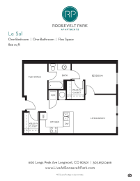 1 bed, 1 bath, 822 sqft, $1,732