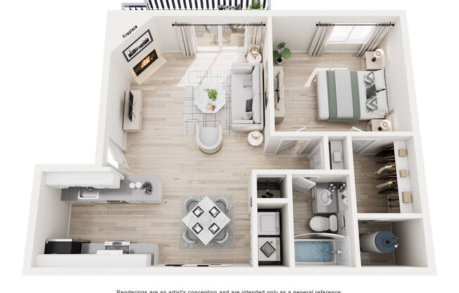 1 bed, 1 bath, 700 sqft, $1,713