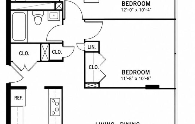2 beds, 2 baths, 883 sqft, $1,685, Unit 213