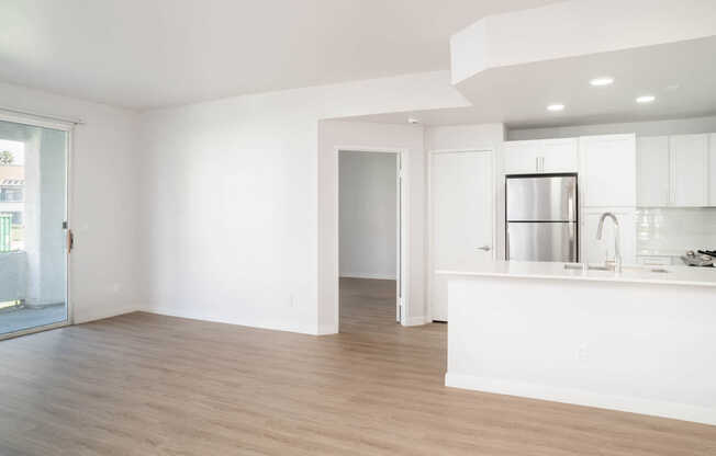 Living Room with Patio and Hard Surface Flooring