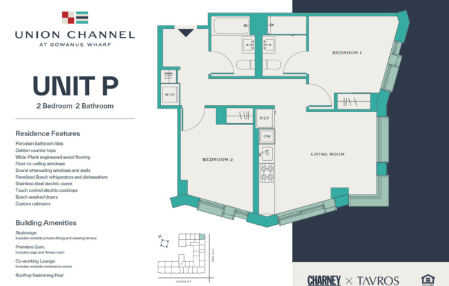 2 beds, 2 baths, $6,500, Unit 5P