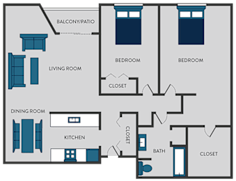 2 beds, 1 bath, 1,000 sqft, $1,160