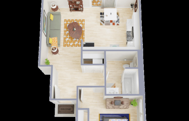 1 bed, 1 bath, 580 sqft, $1,995
