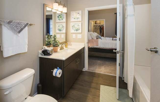 Upscale Bathroom with Undermount Sink at Colorado Springs Apartments in El Paso County