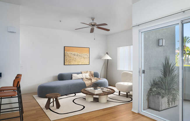 Living Room with Hard Surface Flooring