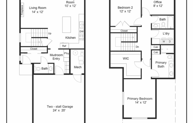 2 beds, 2.5 baths, 1,830 sqft, $2,375, Unit 389