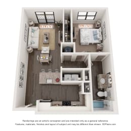 1 bed, 1 bath, 705 sqft, $1,773