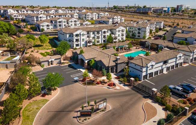 Drone View Of Community at SkyStone Apartments, Albuquerque, NM, 87114