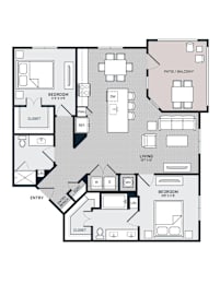 2 beds, 2 baths, 1,182 sqft, $1,895