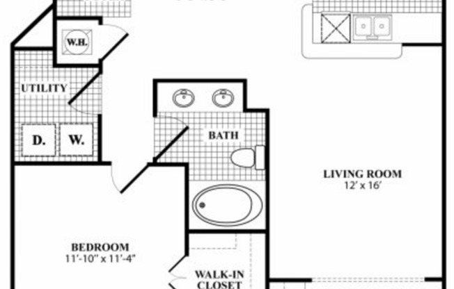 1 bed, 1 bath, 962 sqft, $1,440