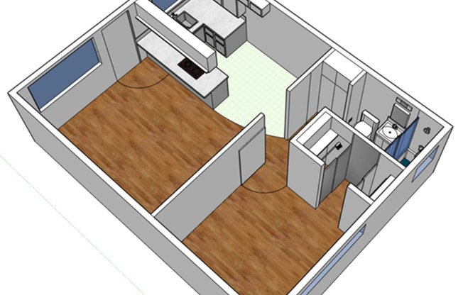 1 bed, 1 bath, 525 sqft, $1,975, Unit 15