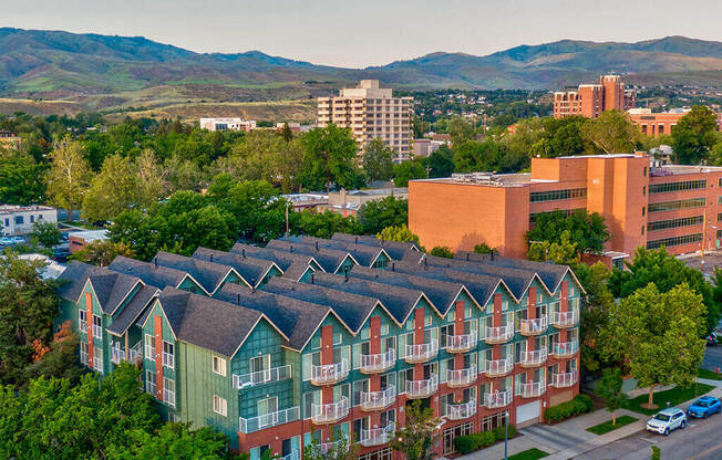 Elegant Exterior View at C.W. Moore Apartments, Idaho