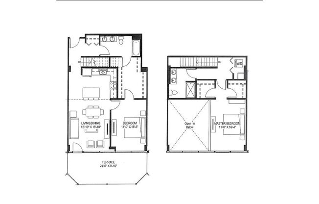 2 beds, 2 baths, 1,434 sqft, $2,299, Unit 111