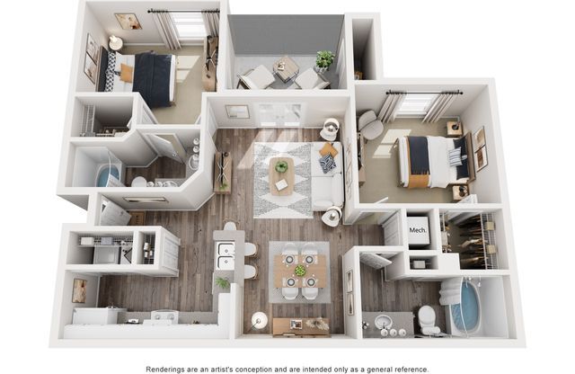 2 beds, 2 baths, 1,145 sqft, $2,039