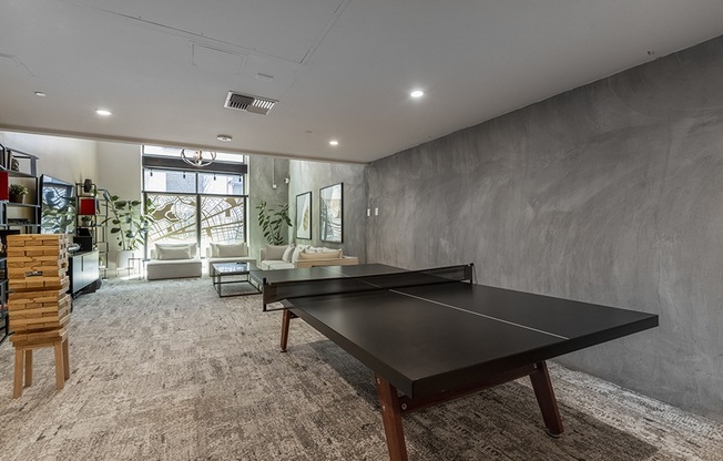 Apartments in Oakland CA - Residential Social Lounge Featuring Plenty of Exciting Amenities Such As Ping Pong Table