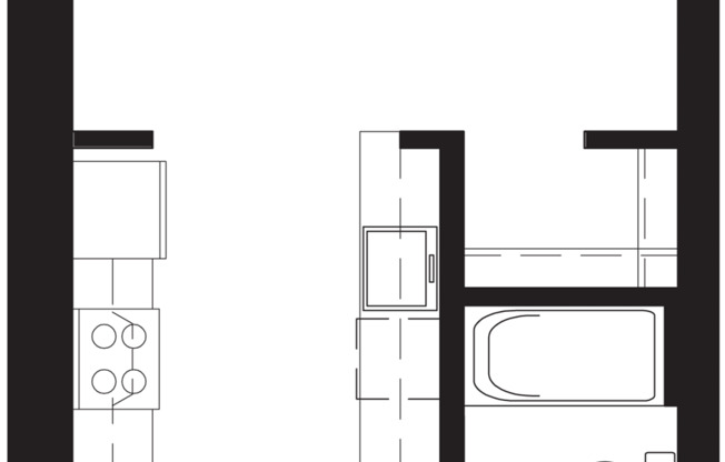 Studio, 1 bath, 430 sqft, $1,597, Unit 018