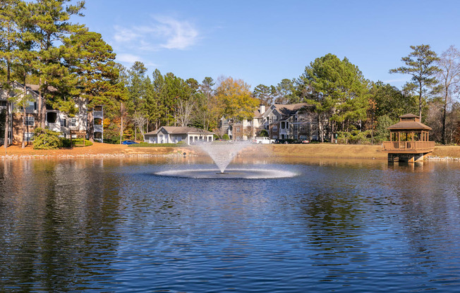 Brentwood Downs in lake fountain