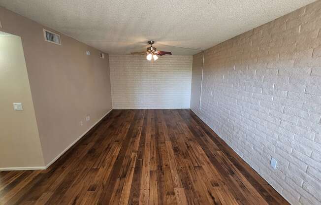 2x2 and a half Bath Classic Spacious Living Room at Mission Palms Apartment Homes in Tucson AZ