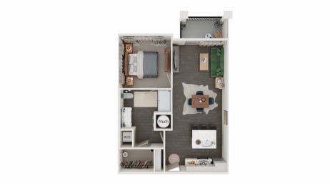 1 bed, 1 bath, 720 sqft, $1,465