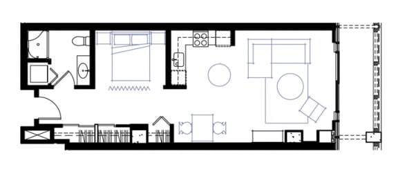 1 bed, 1 bath, 641 sqft, $1,577