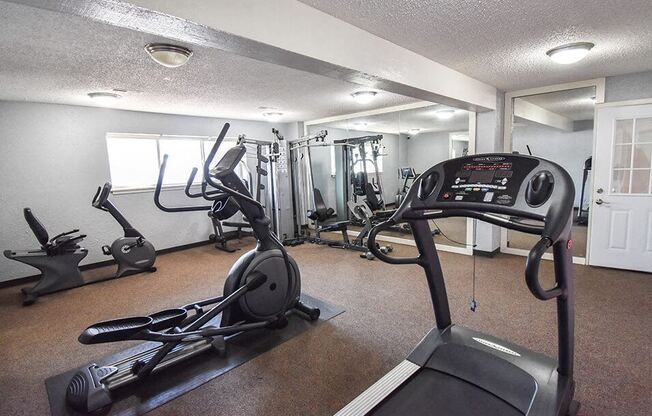 the gym at the apartments for rent