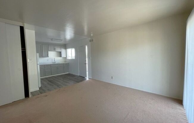 Spacious 2 bedroom one bathroom apartment,  on top floor,