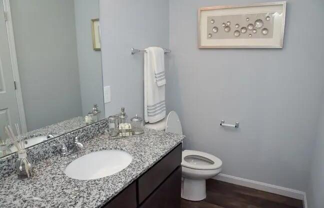 a bathroom with a sink and a toilet