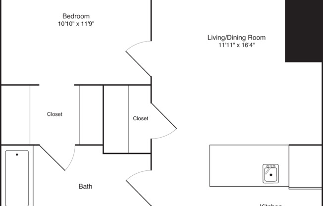 1 bed, 1 bath, 685 sqft, $3,750, Unit 120