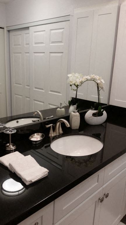 Upgraded bathroom in Santa Ana