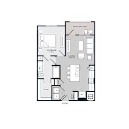 1 bed, 1 bath, 700 sqft, $1,310