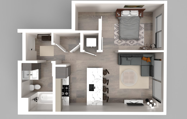 1 bed, 1 bath, 600 sqft, $2,895, Unit 502