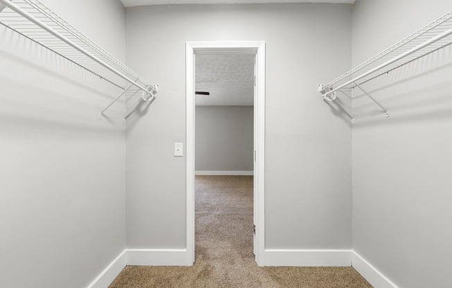 Walk-in closet at Balfour Chastain, Sandy Springs, GA