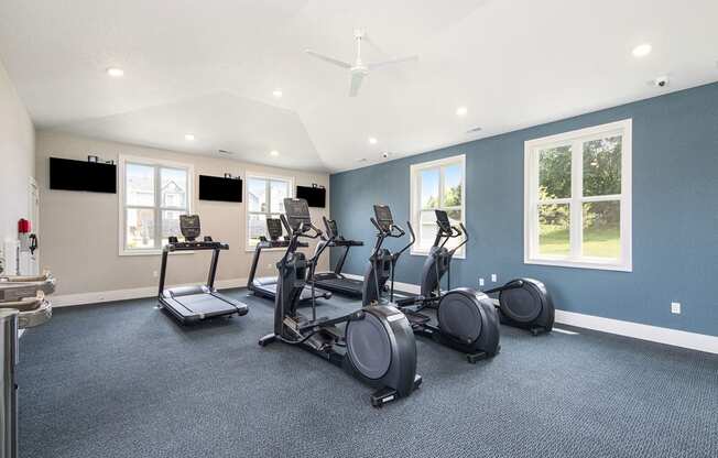 24 hour fitness center at The Crossings Apartments, Michigan, 49508