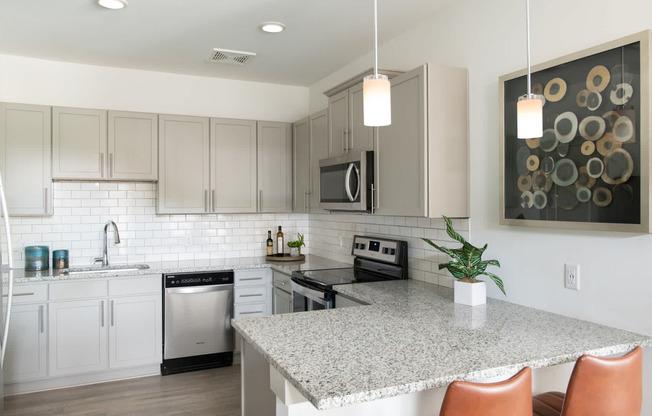 Kitchen with Stainless Steel Appliances