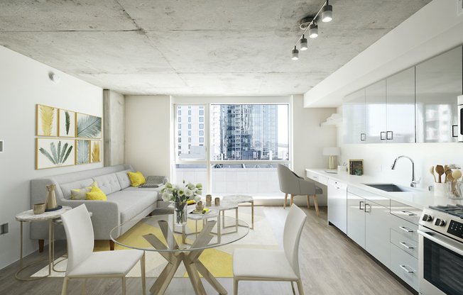 Light-filled homes with stunning downtown views, gas cooking and built-in workspaces