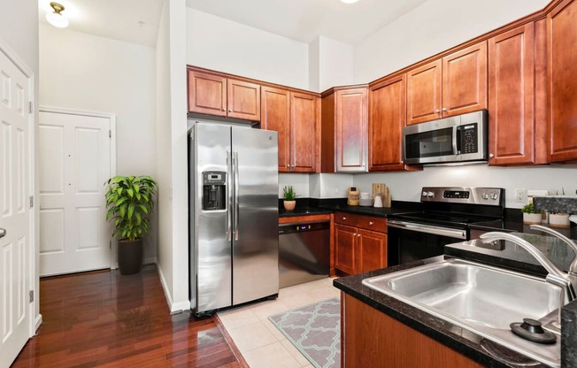 Efficient Appliances In Kitchen at Clayborne Apartments, Alexandria, VA, 22314