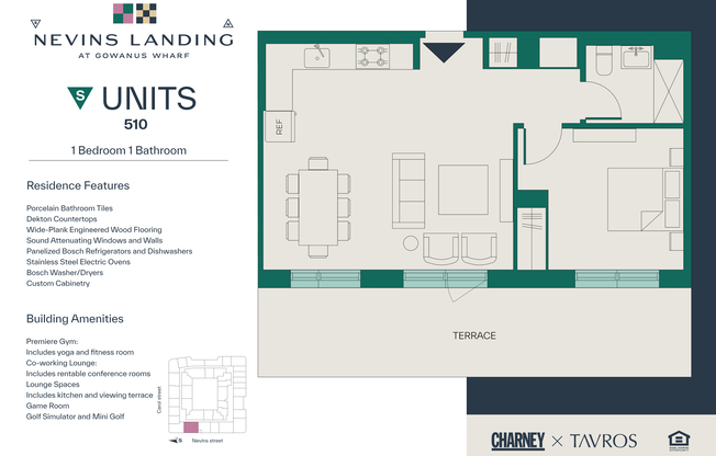 1 bed, 1 bath, $5,600, Unit 510