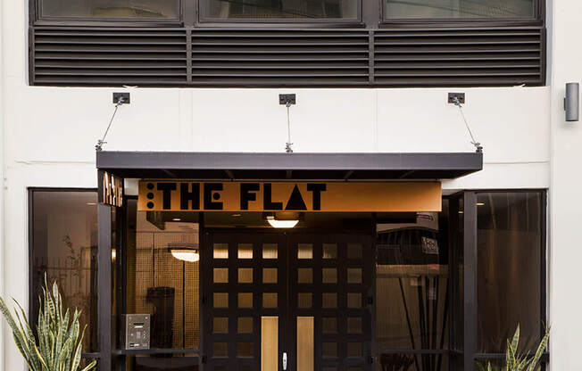 The Flat Building Entrance at The Flat, California, 90017