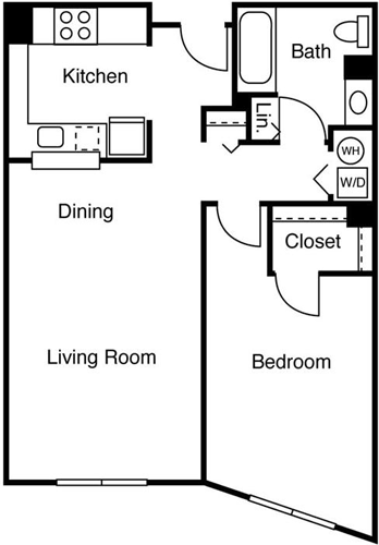 1 bed, 1 bath, 720 sqft, $2,309, Unit 509