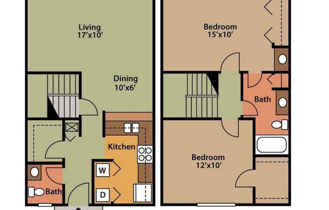 2 beds, 1.5 baths, 1,030 sqft, $1,950, Unit 068