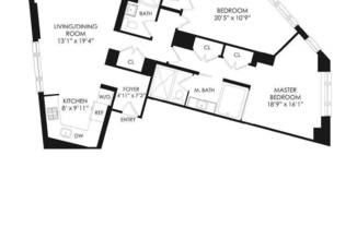 2 beds, 2 baths, 1,273 sqft, $8,200, Unit 35I